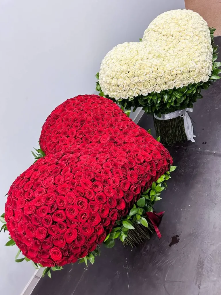 Luxury grand heart-shaped ecuadorian rose arrangement arrangement by Boston Flowers for delivery in Boston