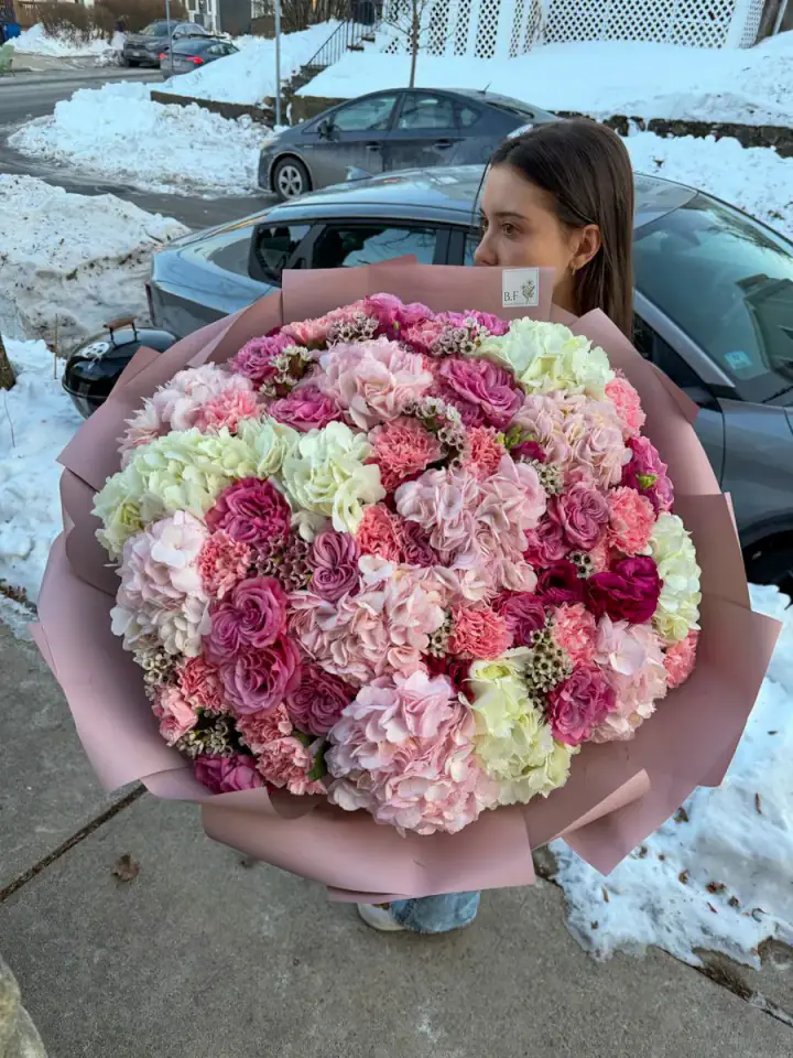 Микс букет как премиальный подарок от Boston Flowers - Слайд 3