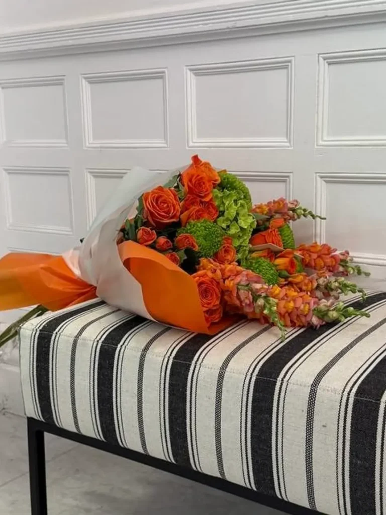 Vermont Indian Summer Roses, Hydrangeas, Mixed Flowers bouquet in Yellow & Orange / Vibrant for premium flower delivery in Boston
